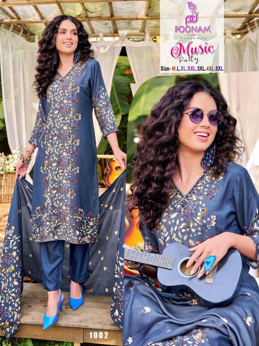 Poonam Music Party Kurti with Dupatta Bottom Muslin Catalog 4 Pcs 1 510x680 - Poonam Music Party Kurti with Dupatta Bottom Muslin Catalog 4 Pcs