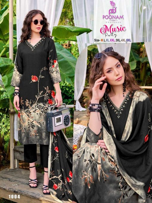 Poonam Music Party Kurti with Dupatta Bottom Muslin Catalog 4 Pcs 6 510x680 - Poonam Music Party Kurti with Dupatta Bottom Muslin Catalog 4 Pcs