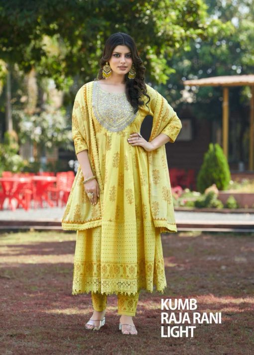 Seriema Kumb Raja Rani Light Kurti with Bottom Dupatta Cotton Catalog 4 Pcs 1 510x714 - Seriema Kumb Raja Rani Light Kurti with Bottom Dupatta Cotton Catalog 4 Pcs