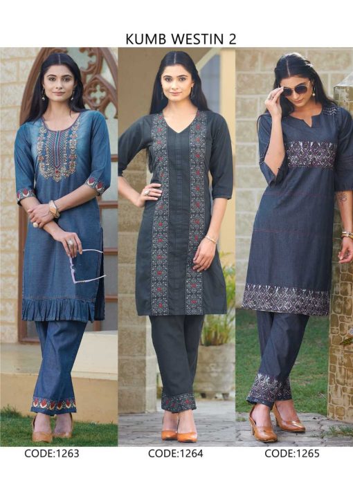 Seriema Kumb Westin Vol 2 Kurti with Pant Cotton Denim Catalog 6 Pcs 17 510x714 - Seriema Kumb Westin Vol 2 Kurti with Pant Cotton Denim Catalog 6 Pcs