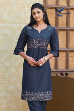 Seriema Kumb Westin Vol 2 Kurti with Pant Cotton Denim Catalog 6 Pcs 247x371 - Surat Fabrics