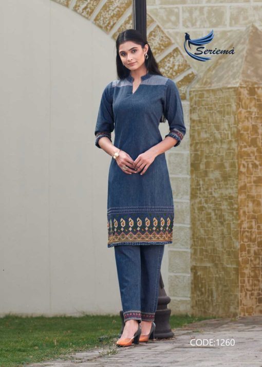 Seriema Kumb Westin Vol 2 Kurti with Pant Cotton Denim Catalog 6 Pcs 5 510x714 - Seriema Kumb Westin Vol 2 Kurti with Pant Cotton Denim Catalog 6 Pcs