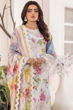 Shree Fabs Adan Prints Embroidered Lawn 2025 Chiffon Cotton Salwar Suit Catalog 7 Pcs