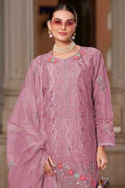 Shree Fabs K 5206 E-H Organza Salwar Suit Catalog 4 Pcs