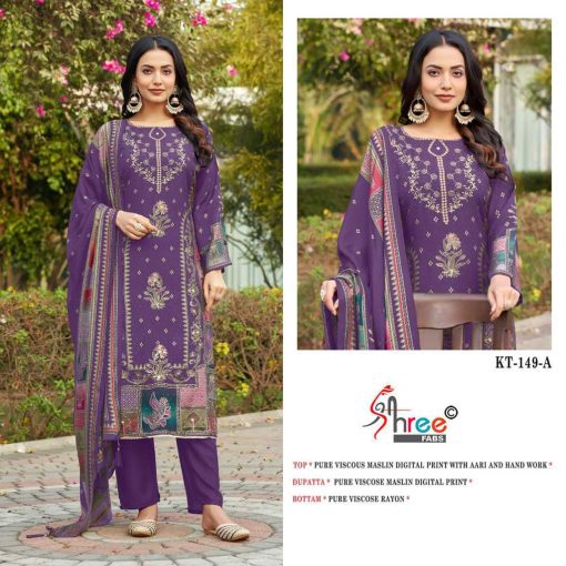 Shree Fabs KT 149 Viscose Salwar Suit Catalog 4 Pcs 7 510x510 - Shree Fabs KT 149 Viscose Salwar Suit Catalog 4 Pcs