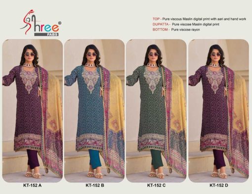 Shree Fabs KT 152 Viscose Salwar Suit Catalog 4 Pcs 5 510x392 - Shree Fabs KT 152 Viscose Salwar Suit Catalog 4 Pcs