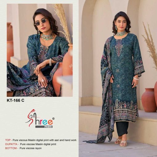 Shree Fabs KT 166 Viscose Salwar Suit Catalog 4 Pcs 5 510x510 - Shree Fabs KT 166 Viscose Salwar Suit Catalog 4 Pcs