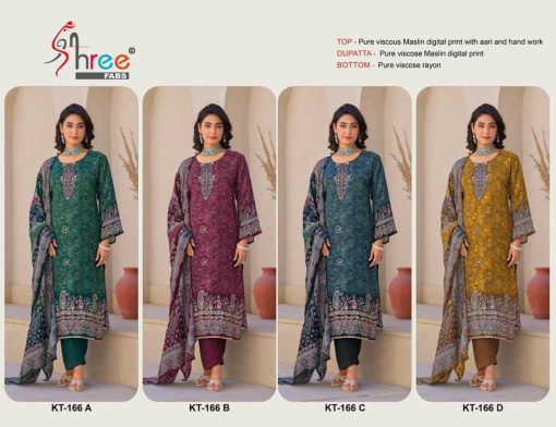 Shree Fabs KT 166 Viscose Salwar Suit Catalog 4 Pcs 8 510x392 - Shree Fabs KT 166 Viscose Salwar Suit Catalog 4 Pcs