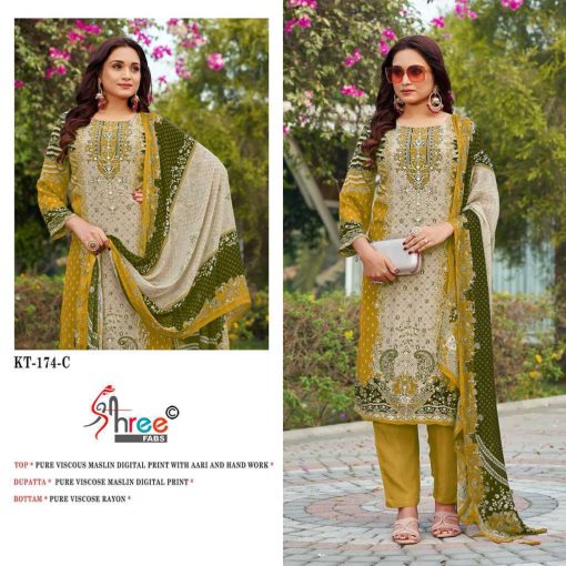 Shree Fabs KT 174 Viscose Salwar Suit Catalog 4 Pcs 3 510x510 - Shree Fabs KT 174 Viscose Salwar Suit Catalog 4 Pcs