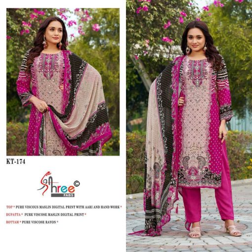 Shree Fabs KT 174 Viscose Salwar Suit Catalog 4 Pcs 7 510x510 - Shree Fabs KT 174 Viscose Salwar Suit Catalog 4 Pcs