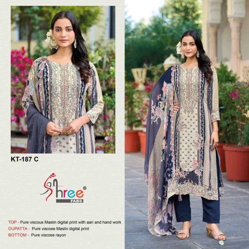 Shree Fabs KT 187 Viscose Salwar Suit Catalog 4 Pcs 1 510x510 - Shree Fabs KT 187 Viscose Salwar Suit Catalog 4 Pcs