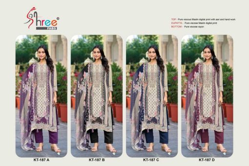 Shree Fabs KT 187 Viscose Salwar Suit Catalog 4 Pcs 5 510x340 - Shree Fabs KT 187 Viscose Salwar Suit Catalog 4 Pcs