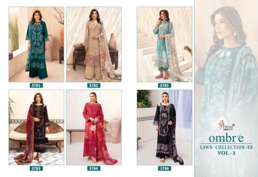 Shree Fabs Ombre Lawn Collection 25 Vol 3 Chiffon Cotton Salwar Suit Catalog 6 Pcs 14 510x351 - Shree Fabs Ombre Lawn Collection 25 Vol 3 Chiffon Cotton Salwar Suit Catalog 6 Pcs