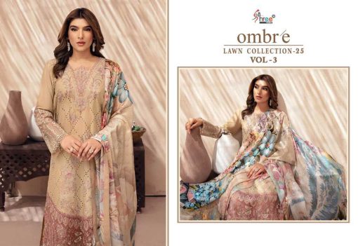 Shree Fabs Ombre Lawn Collection 25 Vol 3 Chiffon Cotton Salwar Suit Catalog 6 Pcs 4 510x351 - Shree Fabs Ombre Lawn Collection 25 Vol 3 Chiffon Cotton Salwar Suit Catalog 6 Pcs