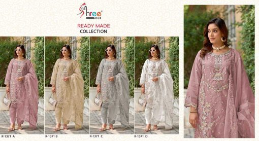 Shree Fabs R 1371 A D Organza Readymade Salwar Suit Catalog 4 Pcs 13 510x278 - Shree Fabs R 1371 A-D Organza Readymade Salwar Suit Catalog 4 Pcs