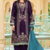 Shree Fabs R 1596 A-D Chiffon Readymade Salwar Suit Catalog 4 Pcs