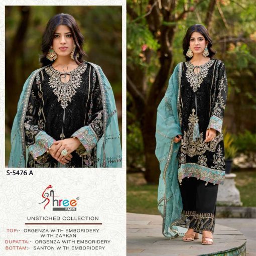 Shree Fabs S 5476 A D Organza Salwar Suit Catalog 4 Pcs 2 510x510 - Shree Fabs S 5476 A-D Organza Salwar Suit Catalog 4 Pcs