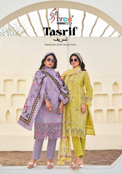 Shree Fabs Tasrif Premium Lawn Collection Vol 1 Chiffon Cotton Salwar Suit Catalog 6 Pcs 1 510x726 - Shree Fabs Tasrif Premium Lawn Collection Vol 1 Chiffon Cotton Salwar Suit Catalog 6 Pcs