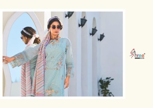 Shree Fabs Tasrif Premium Lawn Collection Vol 1 Chiffon Cotton Salwar Suit Catalog 6 Pcs 7 510x360 - Shree Fabs Tasrif Premium Lawn Collection Vol 1 Chiffon Cotton Salwar Suit Catalog 6 Pcs