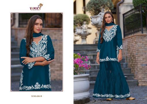 Vamika Anamika Vol 1 Chinon Kurti with Dupatta Palazzo Catalog 5 Pcs 2 510x360 - Vamika Anamika Vol 1 Chinon Kurti with Dupatta Sharara Catalog 5 Pcs