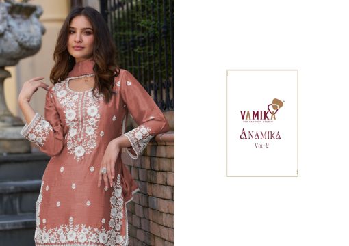 Vamika Anamika Vol 2 Chinon Kurti with Dupatta Sharara Catalog 5 Pcs 7 510x360 - Vamika Anamika Vol 2 Chinon Kurti with Dupatta Sharara Catalog 5 Pcs