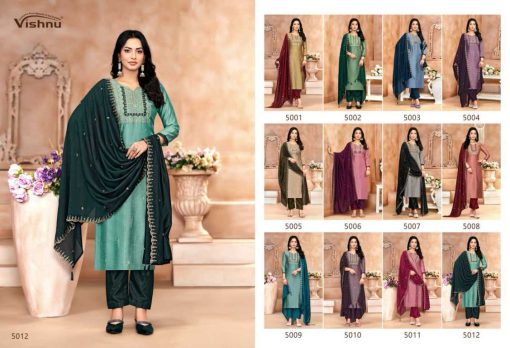 Vishnu Jasmeen Vol 2 Silk Salwar Suit Catalog 12 Pcs 12 510x348 - Vishnu Jasmeen Vol 2 Silk Salwar Suit Catalog 12 Pcs