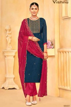 Vishnu Rehnuma Silk Salwar Suit Catalog 9 Pcs