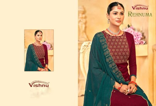 Vishnu Rehnuma Silk Salwar Suit Catalog 9 Pcs 9 510x348 - Vishnu Rehnuma Silk Salwar Suit Catalog 9 Pcs