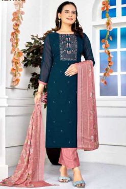 Vishnu Taabeer Georgette Salwar Suit Catalog 8 Pcs