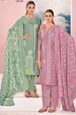 Zulfat Dastoor Vol 2 by Belliza Cotton Salwar Suit Catalog 6 Pcs