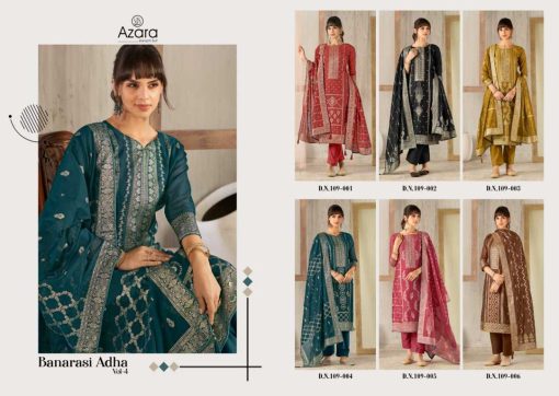 Azara Banarasi Adah Vol 4 Cotton Salwar Suit Catalog 6 Pcs 10 510x362 - Azara Banarasi Adah Vol 4 Cotton Salwar Suit Catalog 6 Pcs