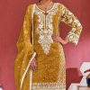 Bilqis B 157 A-D Organza Salwar Suit Catalog 4 Pcs