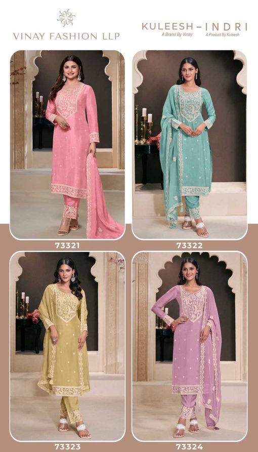 Kuleesh Indri by Vinay Silk Salwar Suit Catalog 4 Pcs 10 510x893 - Kuleesh Indri by Vinay Silk Salwar Suit Catalog 4 Pcs