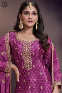 Kuleesh Sajanee by Vinay Chinon Salwar Suit Catalog 4 Pcs