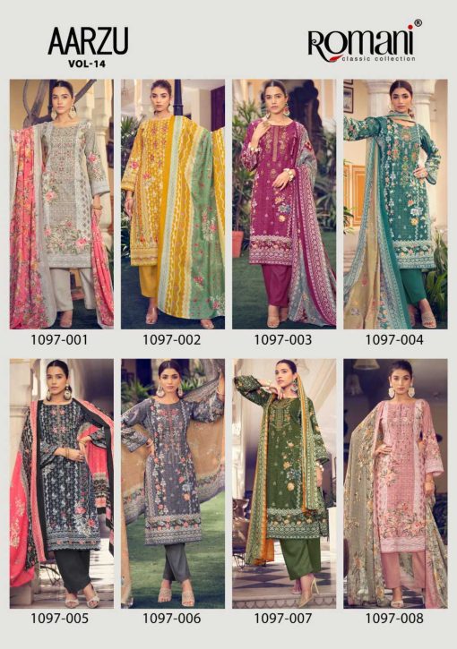 Romani Aarzu Vol 14 Cotton Salwar Suit Catalog 8 Pcs 12 510x725 - Romani Aarzu Vol 14 Cotton Salwar Suit Catalog 8 Pcs