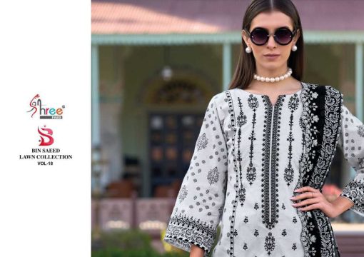 Shree Fabs Bin Saeed Lawn Collection Vol 18 Cotton Salwar Suit Catalog 6 Pcs 2 510x360 - Shree Fabs Bin Saeed Lawn Collection Vol 18 Cotton Salwar Suit Catalog 6 Pcs