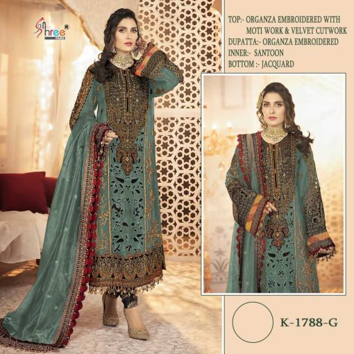 Shree Fabs K 1788 E H Organza Salwar Suit Catalog 4 Pcs 1 510x510 - Shree Fabs K 1788 E-H Organza Salwar Suit Catalog 4 Pcs