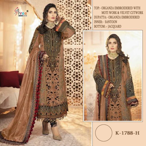 Shree Fabs K 1788 E H Organza Salwar Suit Catalog 4 Pcs 2 510x510 - Shree Fabs K 1788 E-H Organza Salwar Suit Catalog 4 Pcs