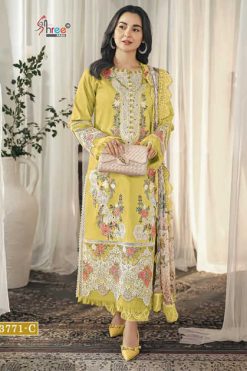 Shree Fabs Ombre Color Edition Vol 25 Chiffon Cotton Salwar Suit Catalog 6 Pcs