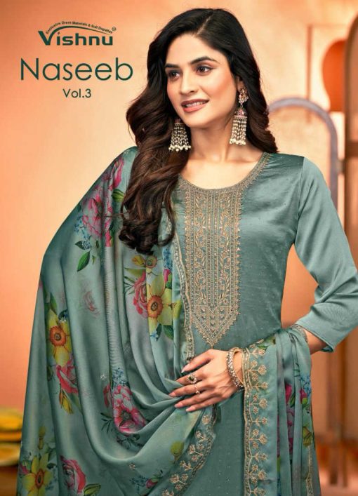 Vishnu Naseeb Vol 3 Silk Salwar Suit Catalog 8 Pcs 6 510x707 - Vishnu Naseeb Vol 3 Silk Salwar Suit Catalog 8 Pcs